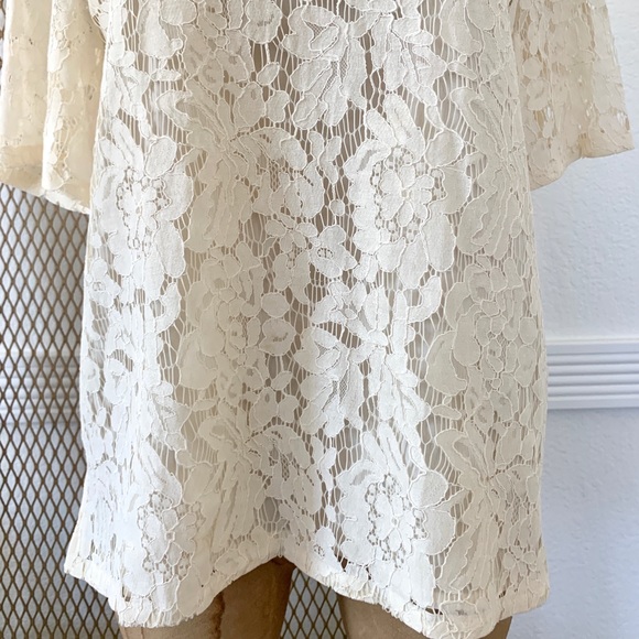 Pre-owned Madewell Lace Refined Tee Style F0191(L) - Picture 3 of 8